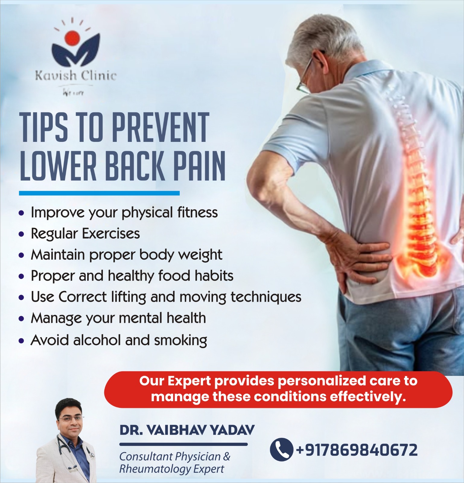 Best Doctor for Low Back Pain in Indore