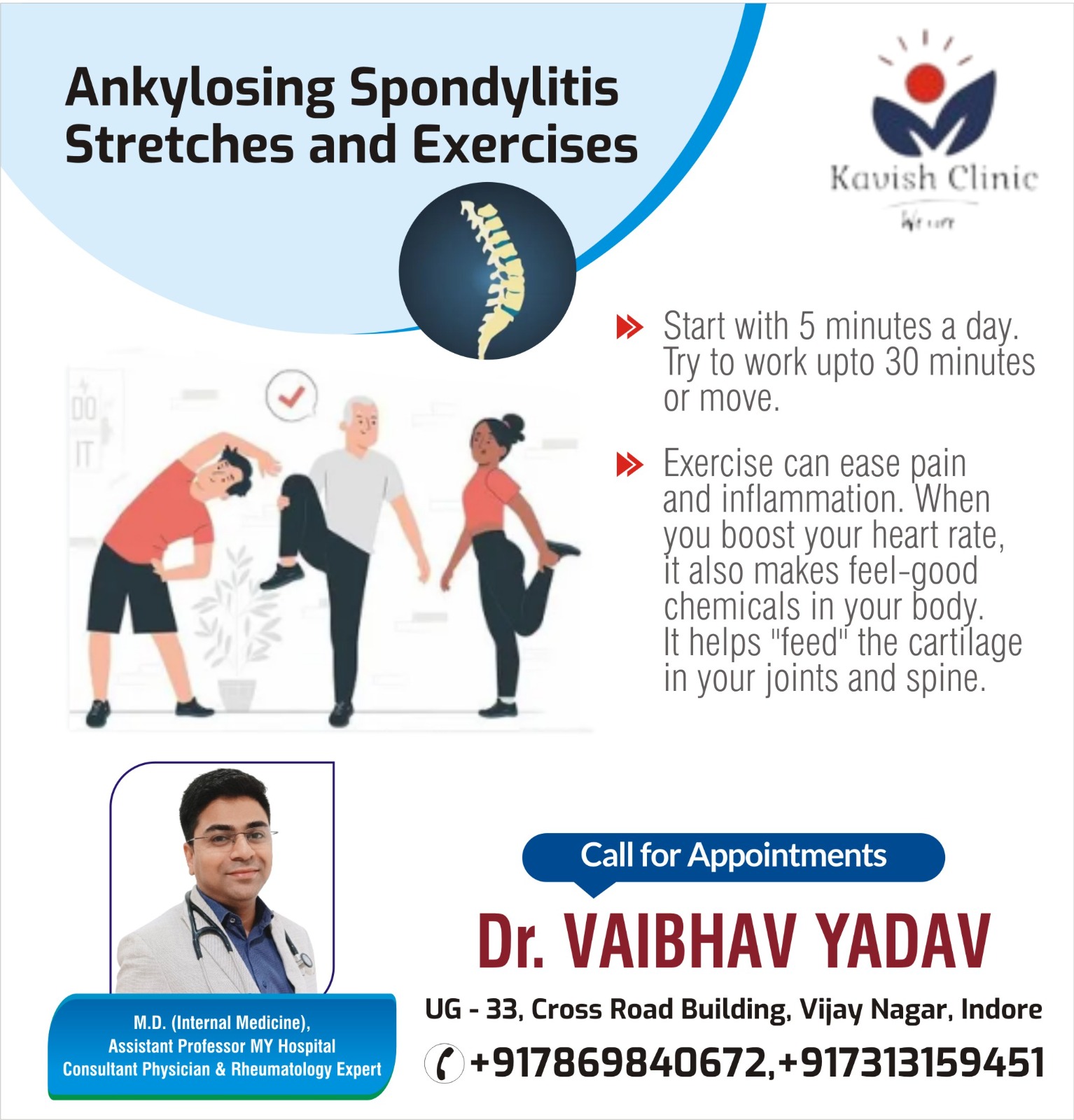 Best Doctor for Ankylosing spondylitis Treatment in Indore