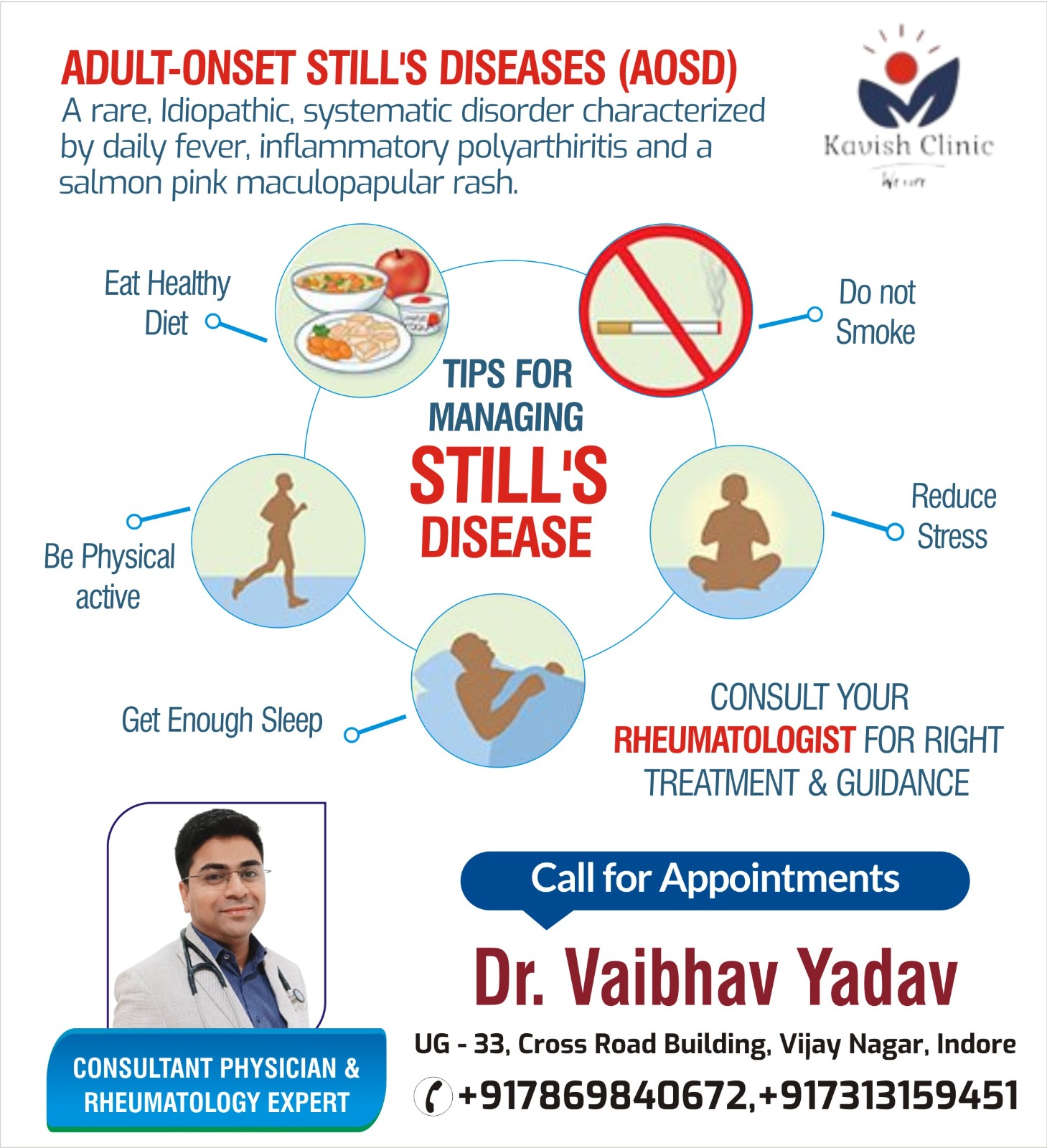 Best Doctor for Adult Onset Stills Disease Treatment in Indore