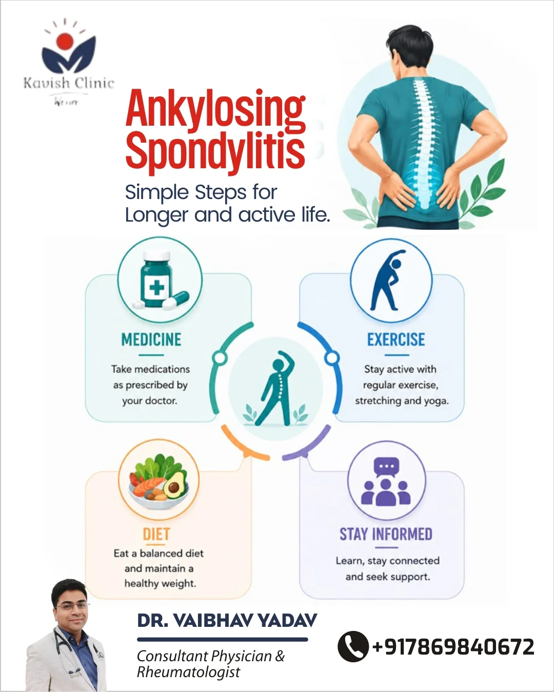 Ankylosing Spondylitis Treatment in Indore: Everyday Steps for an Active Life